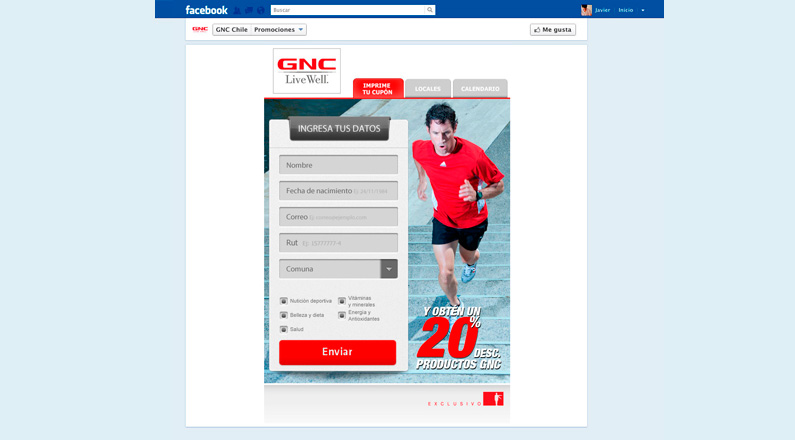 gnc app facebook